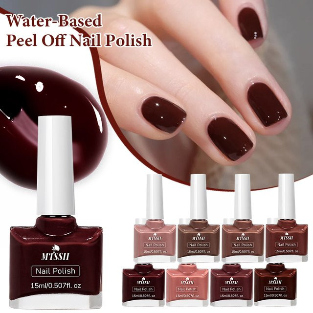 Mtssii Nagellack Set auf Wasserbasis, 8 x 15 ml, glänzend, Unisex - Bild 1