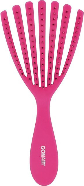 Conair Detangular Delight Haarbürste, für lockiges und welliges Haar, Pink - Bild 1