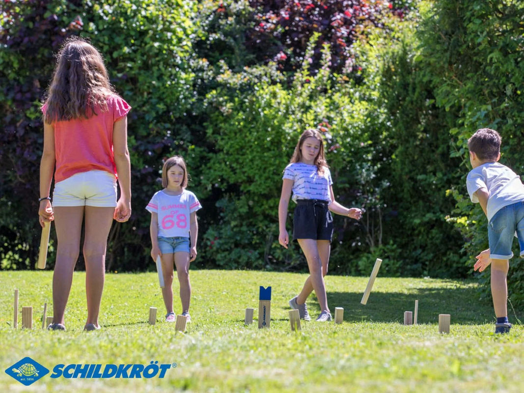 Kubb Schwedenschach Wikingerschach Set aus Pinien-Holz - Bild 3