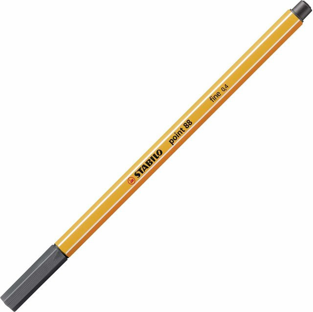 STABILO Point 88 Fineliner Schwarzgrau mit 0,4 mm Spitze - Bild 1