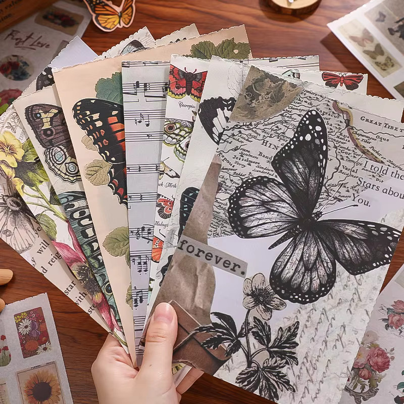 50 Stück Vintage Collage Aufkleber Set für Scrapbooking und Junk Journal in Multicolour - Bild 3