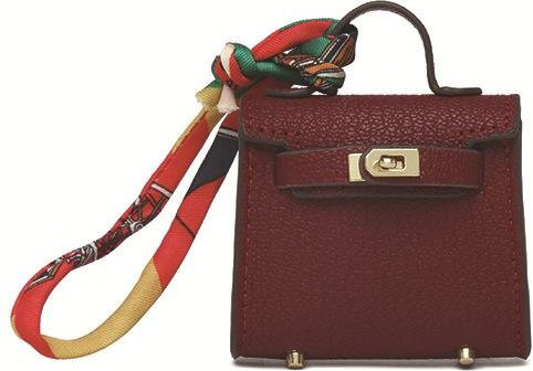 H Home Mini-Taschenanhänger, Damen, wein rot, 6x2x5.5cm - Bild 1