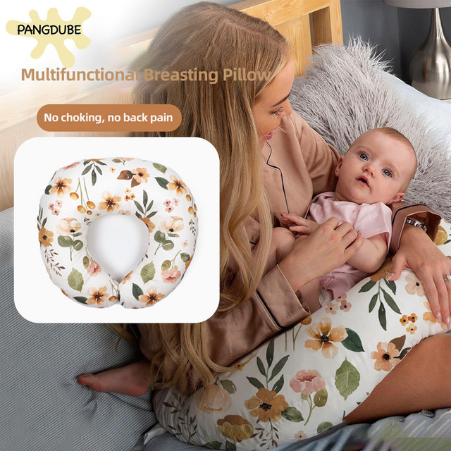 PANGDUBE Multifunktionales C-förmiges Stillkissen für Babys und Schwangere in Multicolour - Bild 1