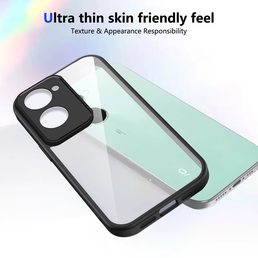 Transparente Silikon Handyhülle mit Luftpolster-Schutz für Vivo Y03, Y18, Y03T, Y18T, Y18i und Y18s mit matter Rückseite - Bild 2