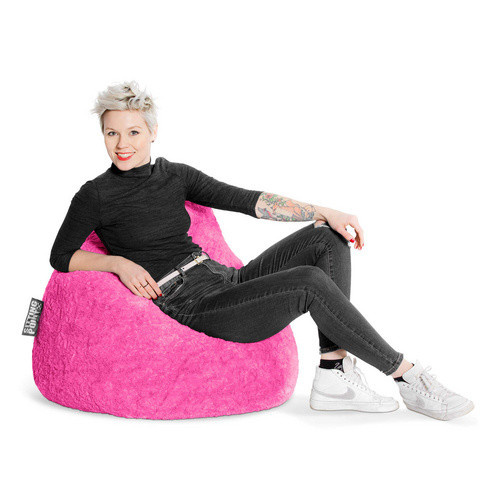 Sitting Point Sitzsack Fluffy XL in Pink und Lila, B/H: 70 x 110 cm - Bild 2