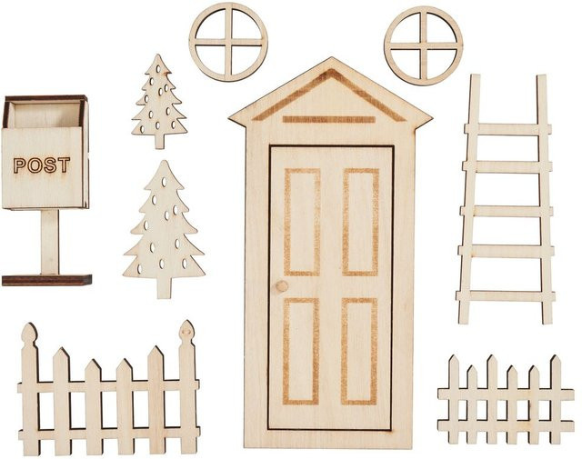 VBS Wichteltür-Set Post aus Holz - Bild 1