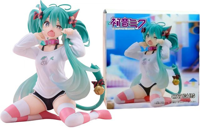 Hatsune Miku Anime Figur von TAKARA TOMY im Kawaii Stil, PVC Modell, Multicolor, Höhe: 12 cm - Bild 1