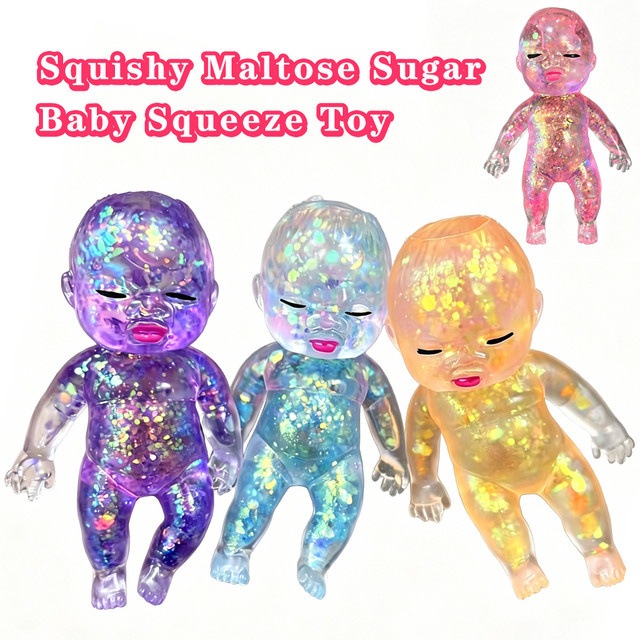 Baby-Squishy-Spielzeuge, Bunt / Mehrfarbig, Silikon - Bild 1