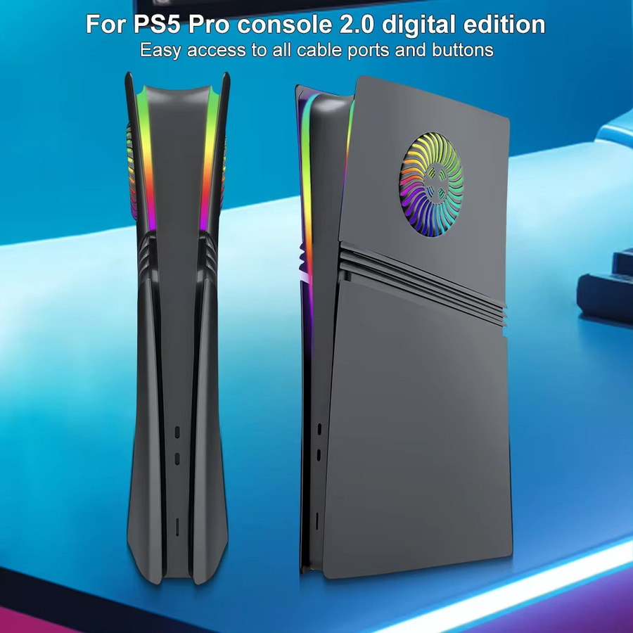 Sony Frontplatten-Konsolenabdeckung aus ABS-Hartschale in Schwarz für PS5 Pro Disc und PS5 Pro Digital Edition - Bild 2