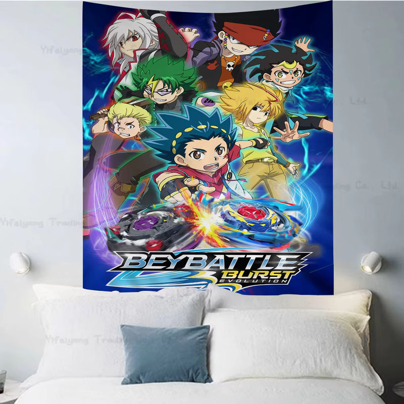 Bunter Beyblade Wandteppich im Bohemian Stil zur Wanddekoration, Multicolor - Bild 5
