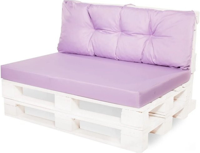 Setgarden Mix Set Palettenkissen in Purple mit Sitzkissen und Rückenkissen, 1-teilig, B/T/H: 120 x 80 x 10 cm und B: 120 x 40 cm - Bild 1