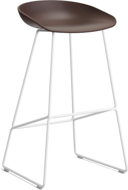 HAY About A Stool AAS 38 Hocker in Lila mit Stahlgestell und Polypropylen-Sitzschale - Bild 1