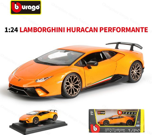Bburago Lamborghini Huracan Performante, Druckguss-Modell, 1:24 Maßstab, ab 8 Jahren