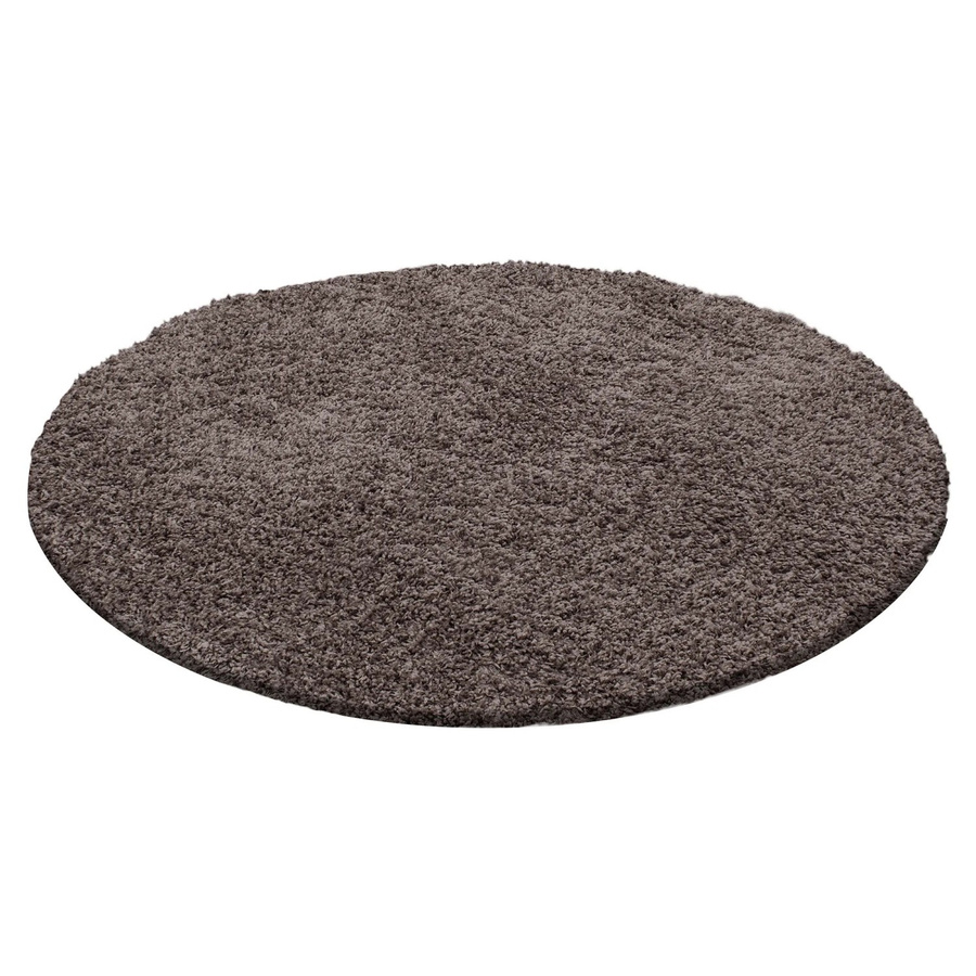 Ayyildiz Hochflorteppich Life 1500 in Taupe, runder Shaggy-Teppich, Durchmesser: 80 cm - Bild 2