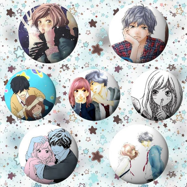 Anime Emaille-Pin A-Ao Haru Ride, Unisex - Bild 1