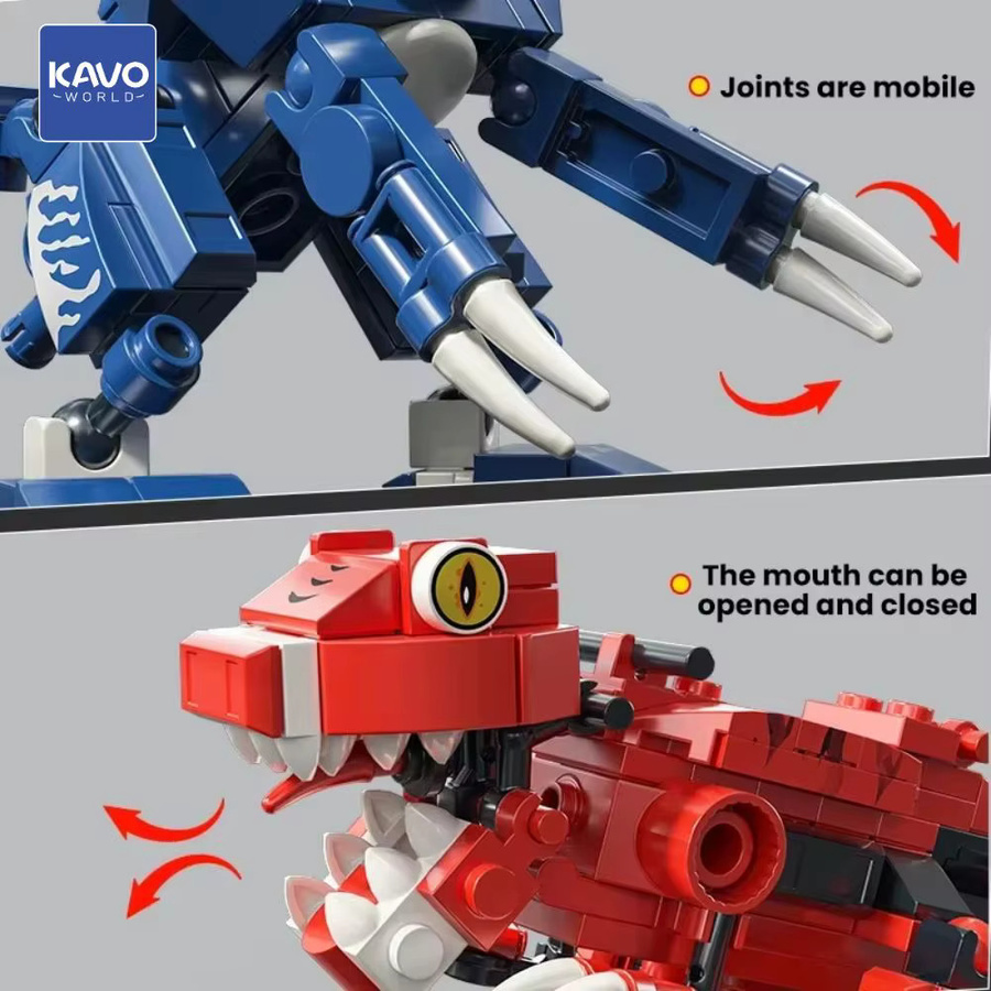 KAVOWORLD Dinosaurier-Mecha-Bausatz, 691 Teile, Lernspielzeug - Bild 5
