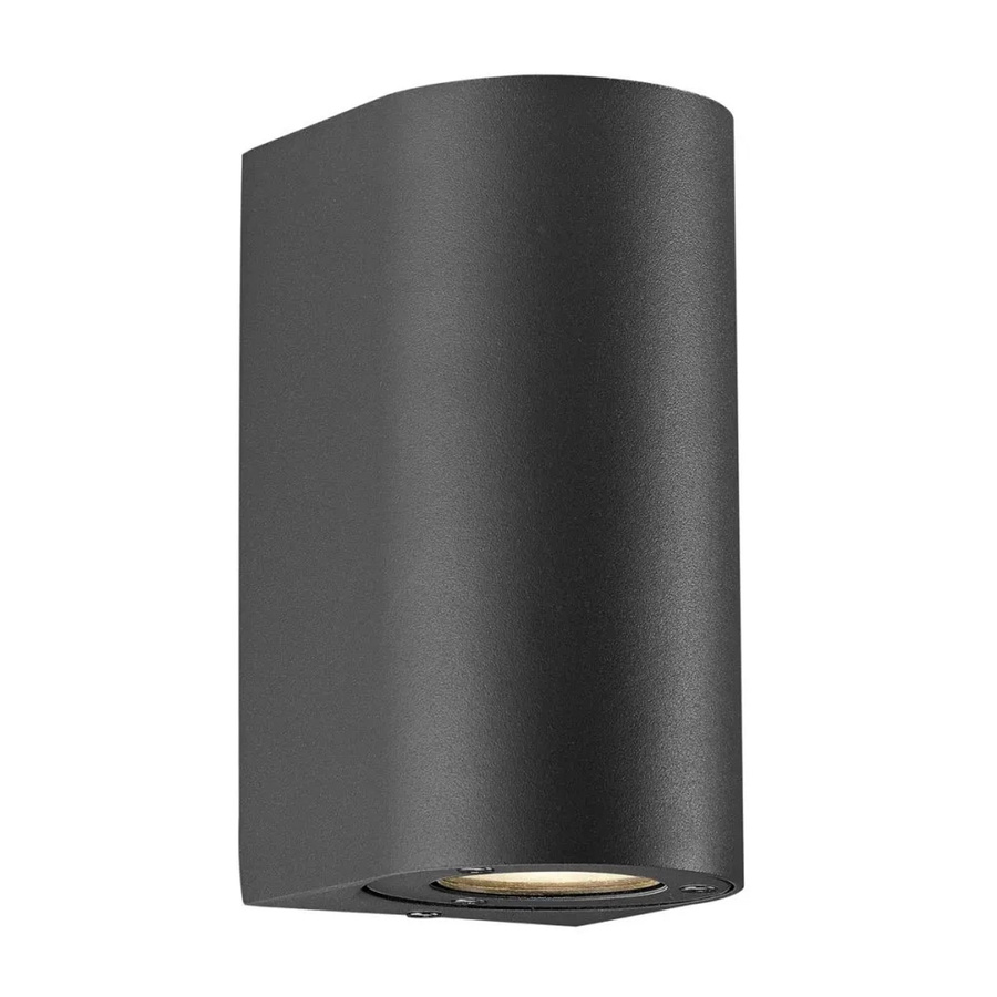 Nordlux Wandleuchte Canto Maxi Schwarz mit GU10 Fassung und IP44 Schutzart - Bild 2