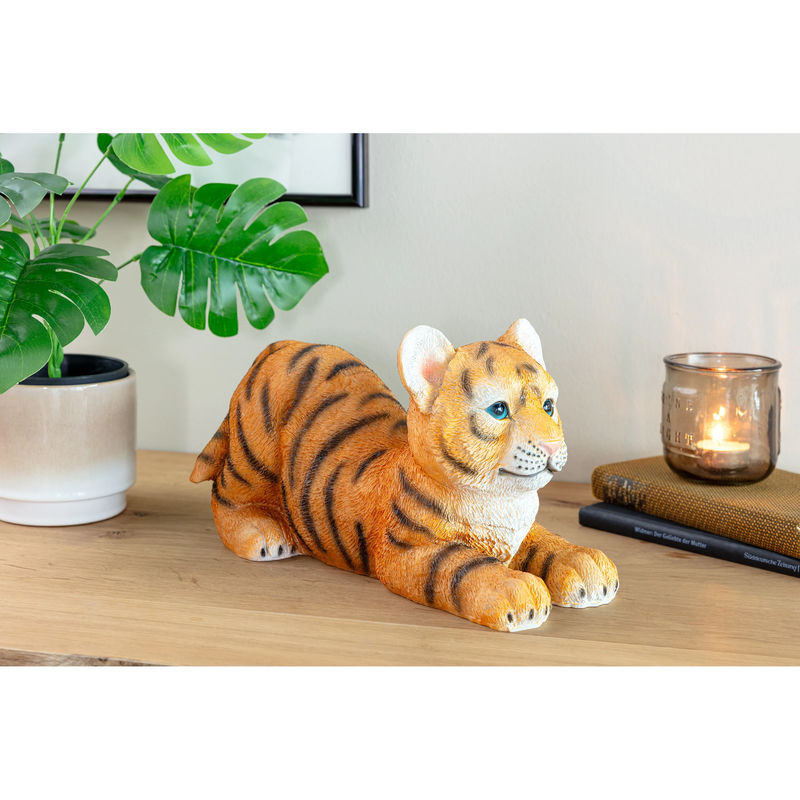 Dekofigur Tigerbaby von viva domo in Orange und Schwarz aus Kunstharz - Bild 4