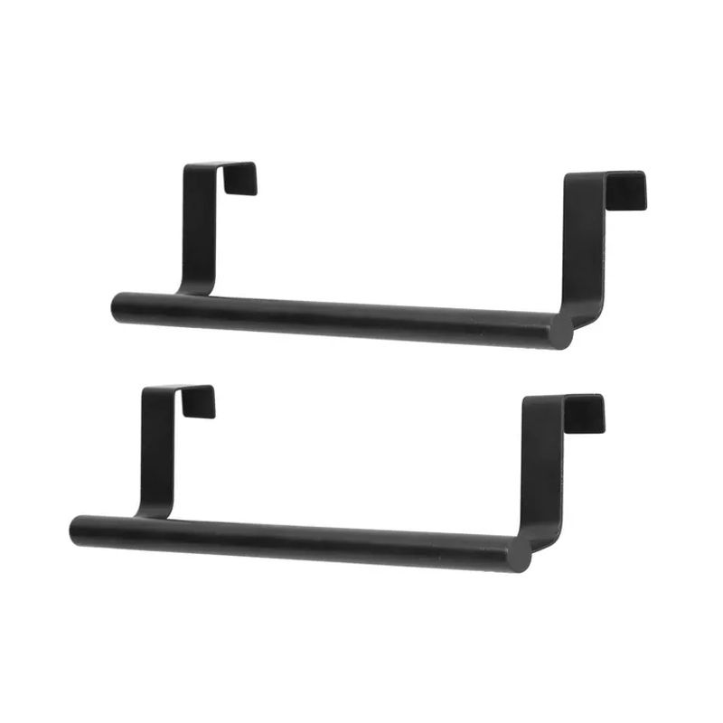 CosyHome Handtuchhalter 2er-Set Schwarz, hängbar und nagelfrei aus Edelstahl, Breite: 23 cm - Bild 3