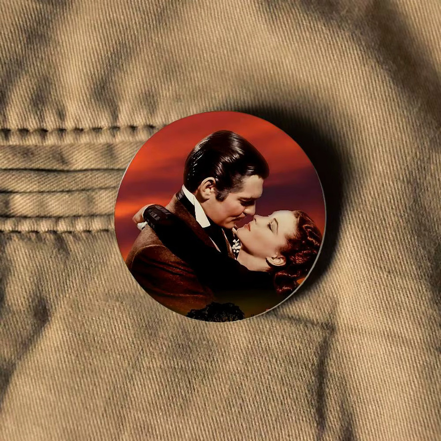 52TOYS Brosche, Retro Gone With The Wind, Bunt, Unisex - Bild 4