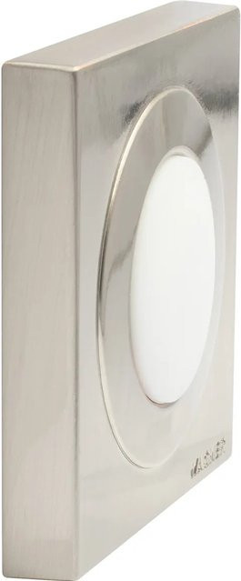 Wagner Wand-Türstopper Screw or Glue in Edelstahl-Optik und Weiß - Bild 1