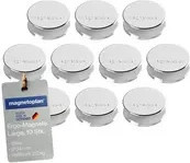 magnetoplan Ergo-Magnete Large in Silber, 10 Stück - Bild 1