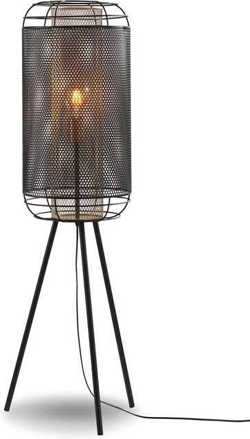 Stehleuchte Dakota von casa NOVA in Gold/Messing, Schwarz oder Weiß aus Metall im Vintage-Design - Bild 1