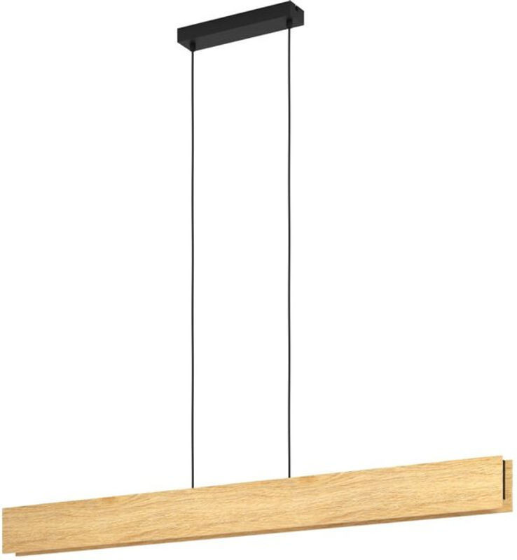 Eglo Connect.z Smart-Home LED Pendelleuchte Anchorena-z aus Holz, Dimmbar mit App- und Sprachsteuerung, RGB, Schwarz Weiß oder Natur - Bild 1