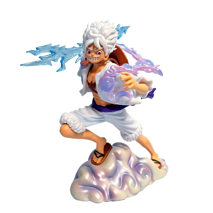 Bandai One Piece Nika Ruffy Anime Figur Statue in Weiß, Höhe: 21 cm - Bild 2