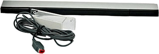 BSN Infrarot-IR-Bewegungssensor-Empfänger mit Verlängerungskabel und Fernbedienung für Nintendo Wii, Schwarz/Blau - Bild 1