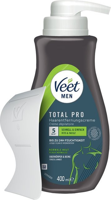 Veet Men Total Pro Enthaarungscreme, 400 ml, Herren - Bild 1