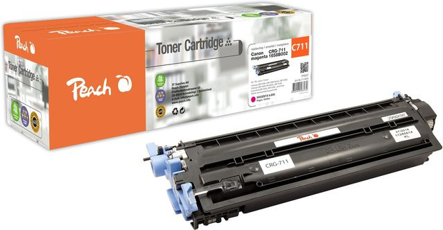 Peach C711 M Toner Schwarz für Canon i-SENSYS LBP-5300, LBP-5360 und MF 9100, wiederaufbereitet - Bild 1