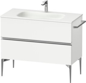 Duravit Waschtischunterschrank Sivida wandhängend mit 2 Schubladen, Weiß, B/T/H: 101 x 59,2 x 47,7 cm - Bild 1