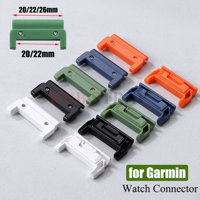Quick Fit Pins Adapter für Garmin, 20/22/26 mm, Weiß, Kunststoff, Unisex - Bild 1