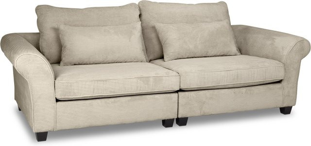 Megasofa SANSIBAR LIVING in Sand und Beige mit Breitcord-Stoff und nordischem Design, B/T/H: 264 x 111 x 70 cm - Bild 1