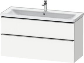 Duravit Waschtischunterschrank D-Neo in Weiß Hochglanz mit 2 Türen, B/T/H: 118,4 x 45,2 x 62,5 cm - Bild 1
