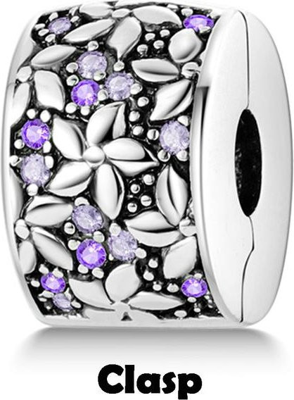 Lily there Spacer Stopper Clip Charms, 925 Sterling Silber, Damen - Bild 1