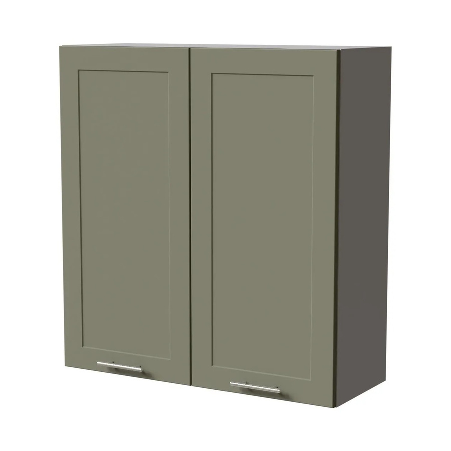 Feldmann-Wohnen Hängeschrank Oslo Küchenschrank in Grau und Reed Green Matt mit Soft-Close-Türen, B/T/H: 90 x 32,5 x 96 cm - Bild 2