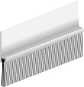 Ellen Türbodendichtung IBS 70 zum Schrauben aus Aluminium in Silber, H: 6,9 cm, L: 3000 cm - Bild 1