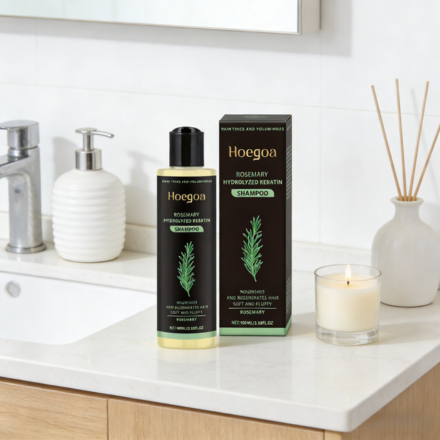 Hoegoa Rosmarin Shampoo mit Keratin, für strapaziertes Haar - Bild 1