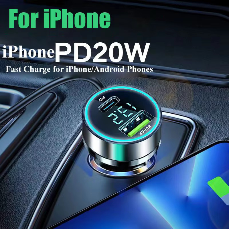 UYUXIO USB-C Auto-Ladegerät mit 120W PD Schnellladefunktion für iPhone, iPad, Samsung Galaxy und Huawei Smartphones - Bild 6