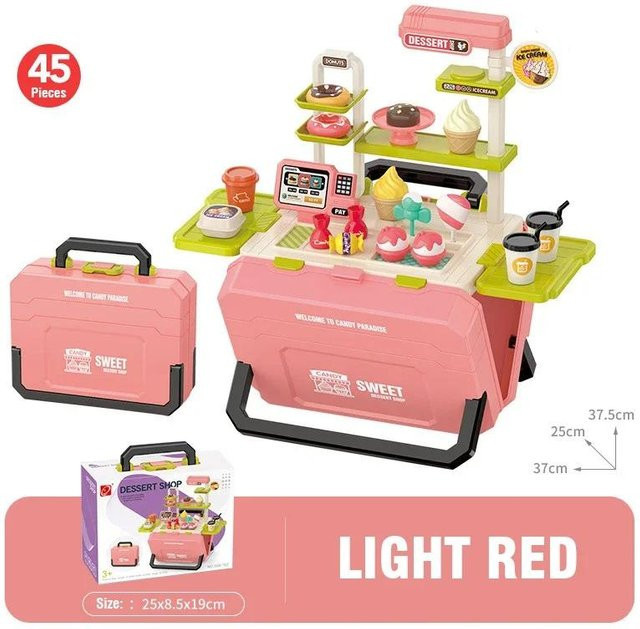 Linyi toy car Küche Essen Rollenspiel, Rosa / Pink, ab 3 Jahre - Bild 1