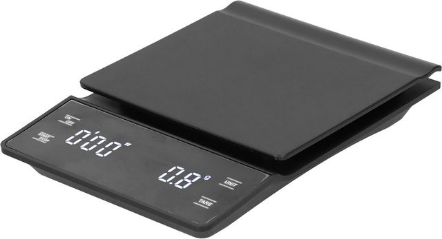 Digitale Kaffeewaage von DIYelecs in Schwarz mit Timerfunktion, LED-Anzeige und Auto-Off-Funktion - Bild 1