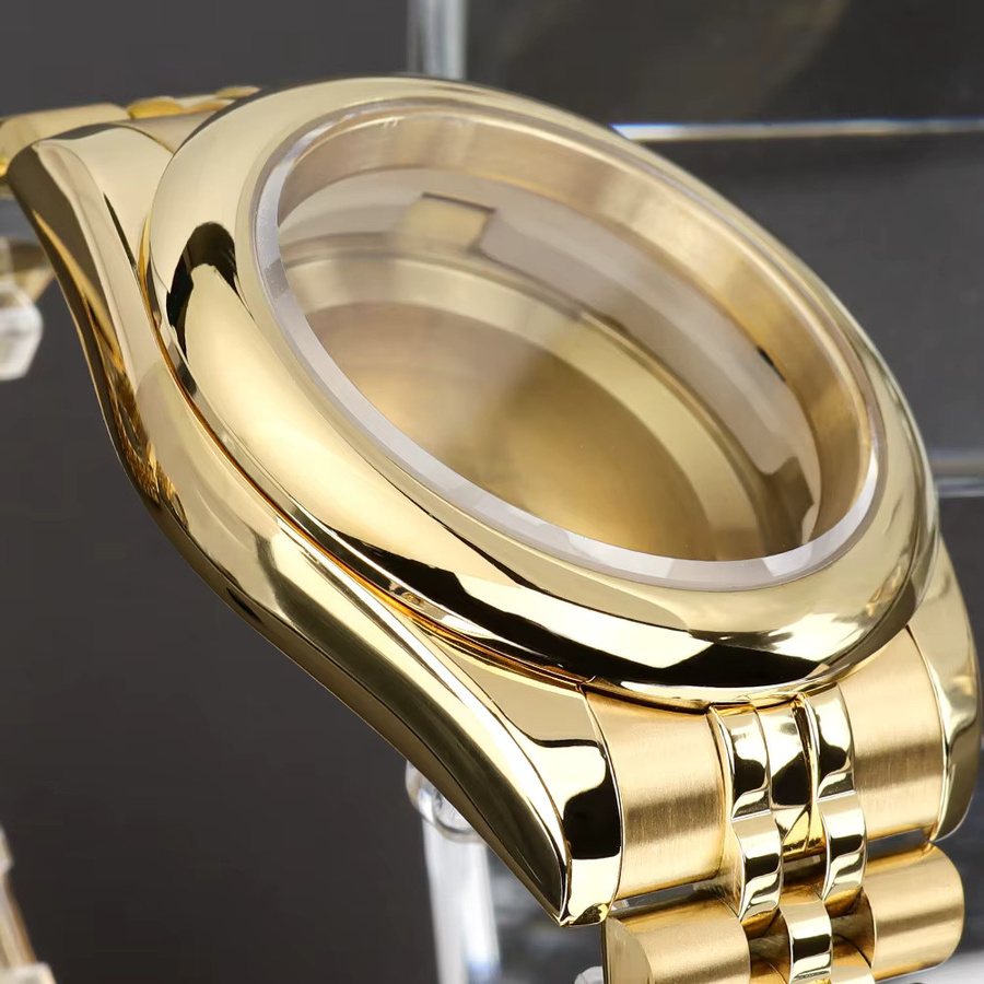 YEJIAOLAN Uhrenarmband Edelstahl, Gold, 36mm/39mm - Bild 3
