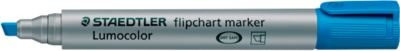 STAEDTLER Lumocolor Flipchartmarker Permanent mit Keilspitze in Blau, Strichbreite 2-5 mm - Bild 1