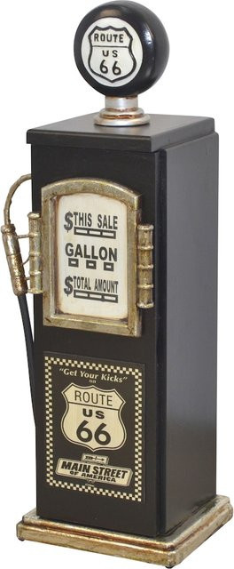 Möbel direkt online Regal Route 66 Zapfsäule in Schwarz Matt aus MDF - Bild 1