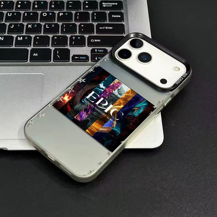 E-epic The Musicals Handyhülle für iPhone 11 bis 17 Pro Max, bunt, mattes Laser-Aurora Design, stoßfest - Bild 3