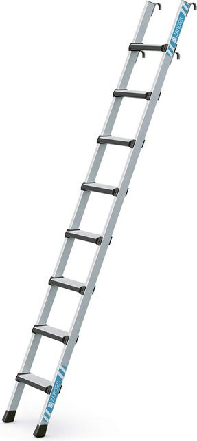 Zarges Regaleinhängeleiter Comfortstep LH aus Aluminium in Silber mit 8 Sprossen - Bild 1