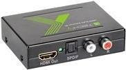 Techly HDMI Audio-Extractor auf Toslink und RCA in Schwarz (IDATA-HDMI-EA) - Bild 1
