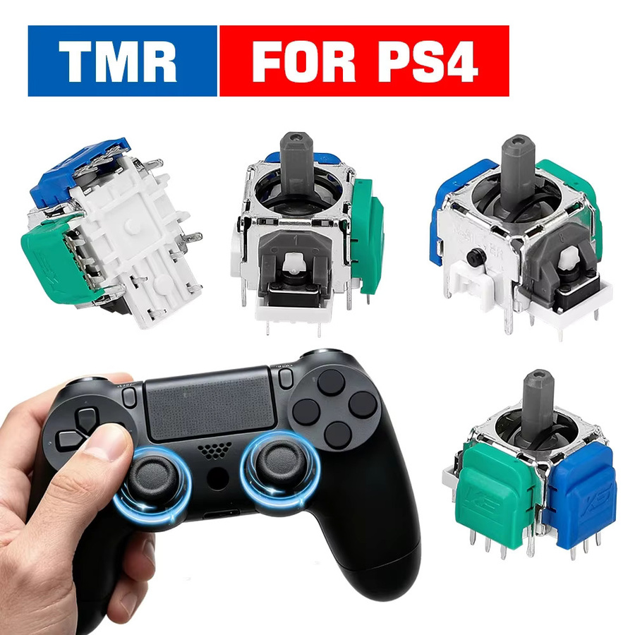Ispoofer K-Silver TMR Joystick Ersatz 3D Analog ThumbStick Anti-Drift Spielzubehör für PS5 PS4 Xbox Series S X Xbox One in Silber - Bild 4